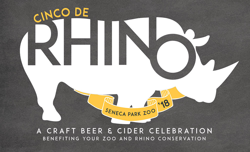 Logo for Cinco de Rhino at Seneca Park Zoo
